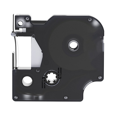 Dymo 45811 kompatible Etikettenband, Weiß auf schwarz, 19mm x 7m