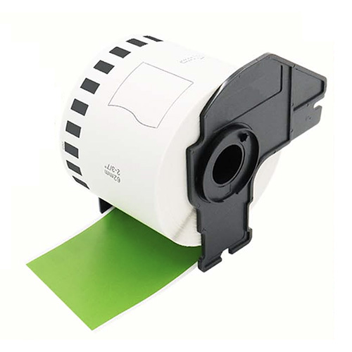 Brother DK-22205 kompatible Etiketten grün, 62mm x 30,48m